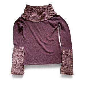 ✨ Y2K Foldover Collar Sweater – Size L ✨